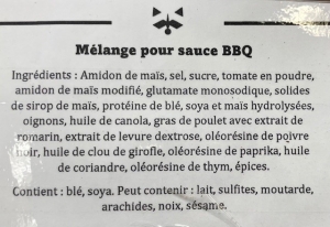 Sauce BBQ en poudre