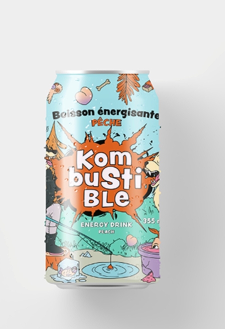Boisson énergisante Cerise noire - Kombustible - Ékorce Kombucha