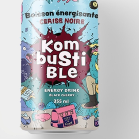 Boisson énergisante Cerise noire - Kombustible - Ékorce Kombucha 1