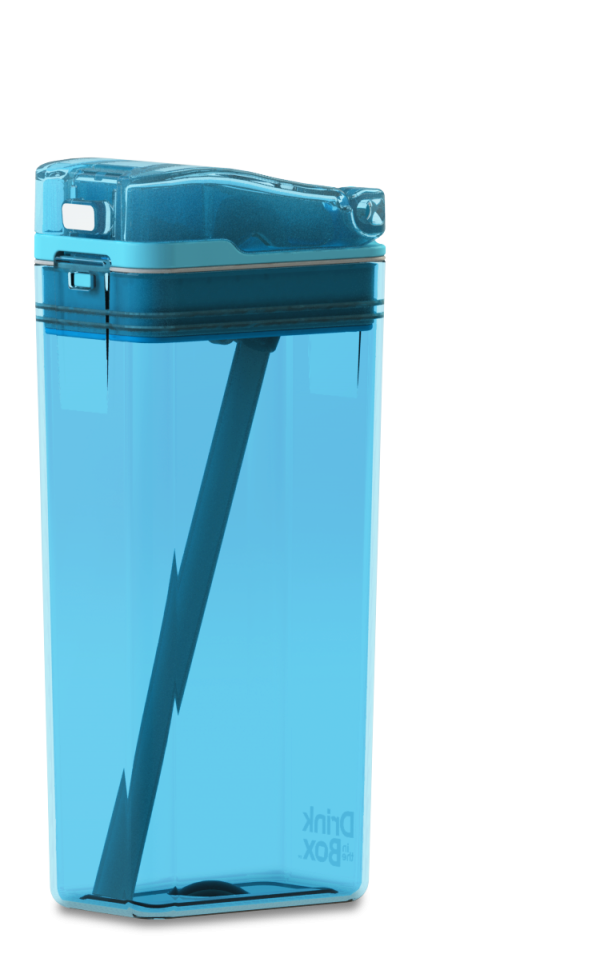 Boite de jus et eau réutilisable - Turquoise - Drink in the box
