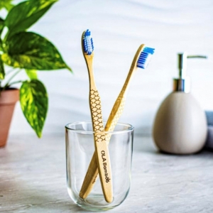 Brosse à dents ultra souple - bleu - Ola bamboo
