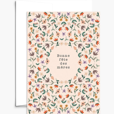 Carte de voeux - Fête des Mères - Bouquet - Mimi & August (Copie)