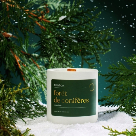 Chandelle Forêt de conifères - Feu & co