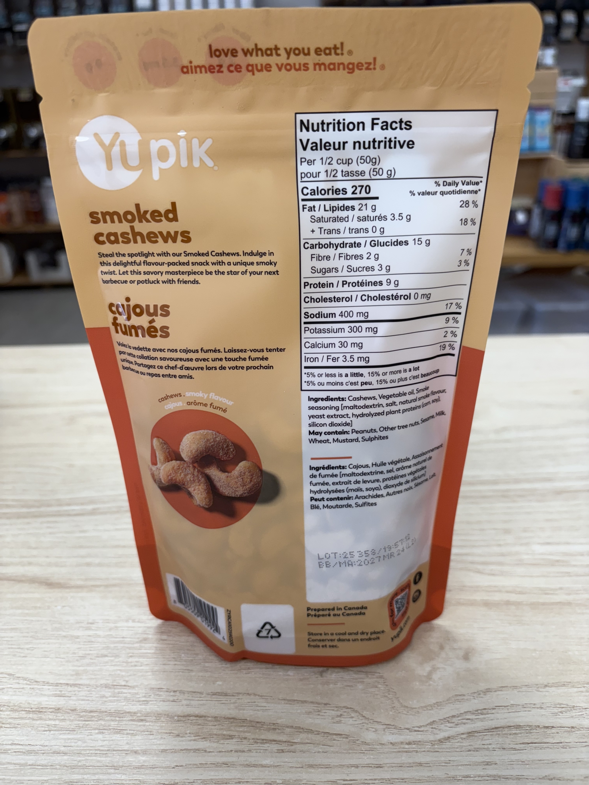 Collations - Cajous fumés