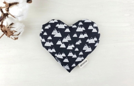 Coussin réconfort Cœur pour bébé en coton (Ma Chérie) 2