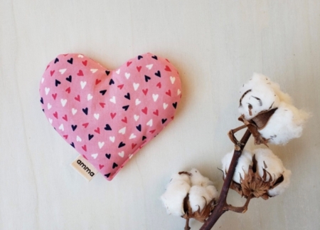 Coussin réconfort Cœur pour bébé en coton (Ma Chérie) 3