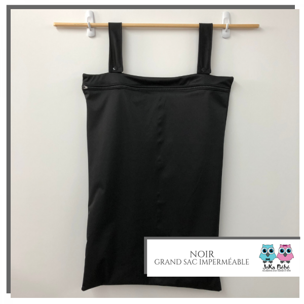 Grand sac imperméable (Wet bag) - Noir