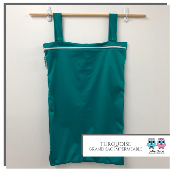 Grand sac imperméable (Wet bag) - Turquoise