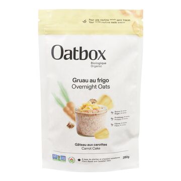 Gruau au frigo - Gâteau aux carottes - Oatbox 1