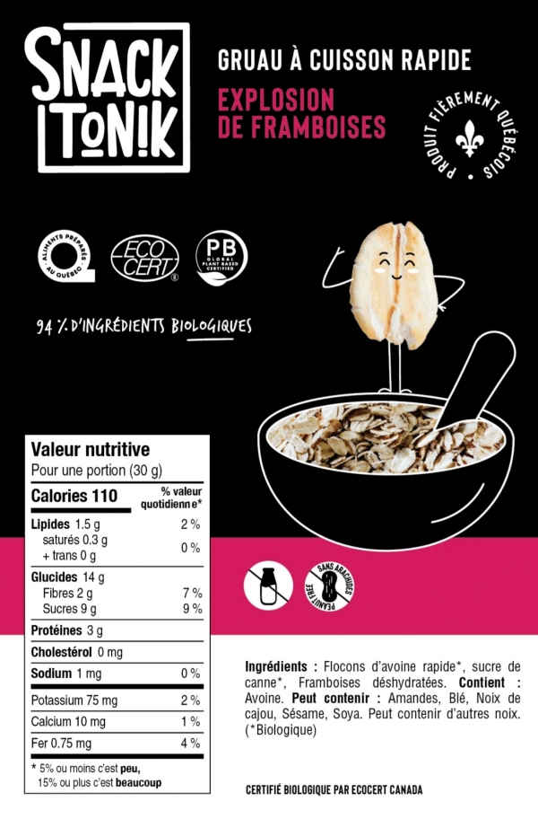 Gruau - Explosion de framboises - Snack Tonik 1