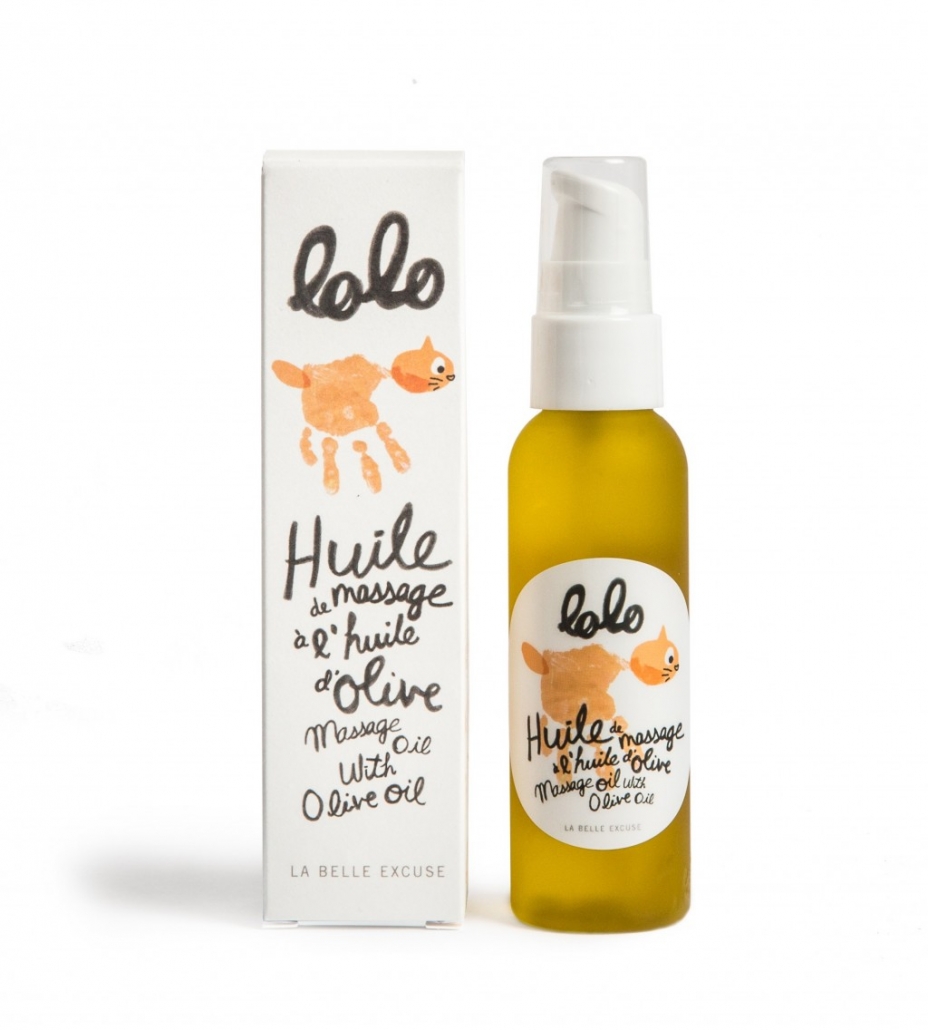 Huile de massage à l'huile d'olive - Lolo et moi