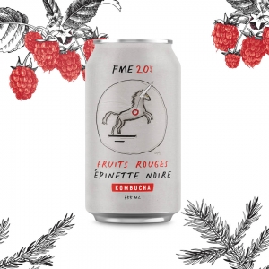 Kombucha Fruits rouges & Épinette noire - Ékorce Kombucha X FME (Copie)