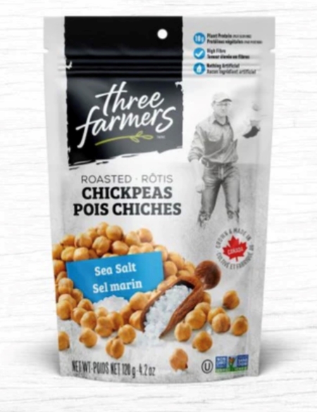 Pois chiches grillés - sel marin et lime - Three Farmers