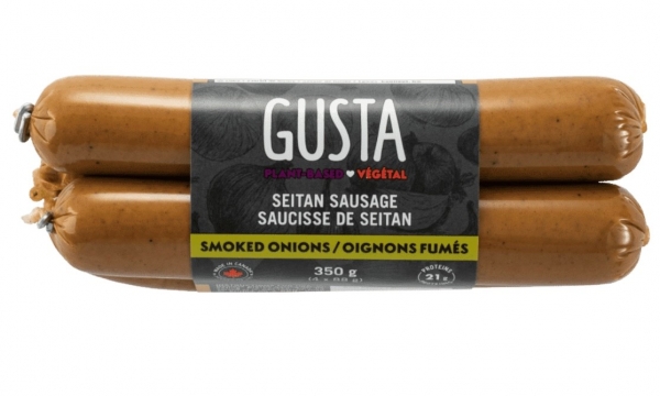 Saucisses de seitan aux oignons- Gusta Foods