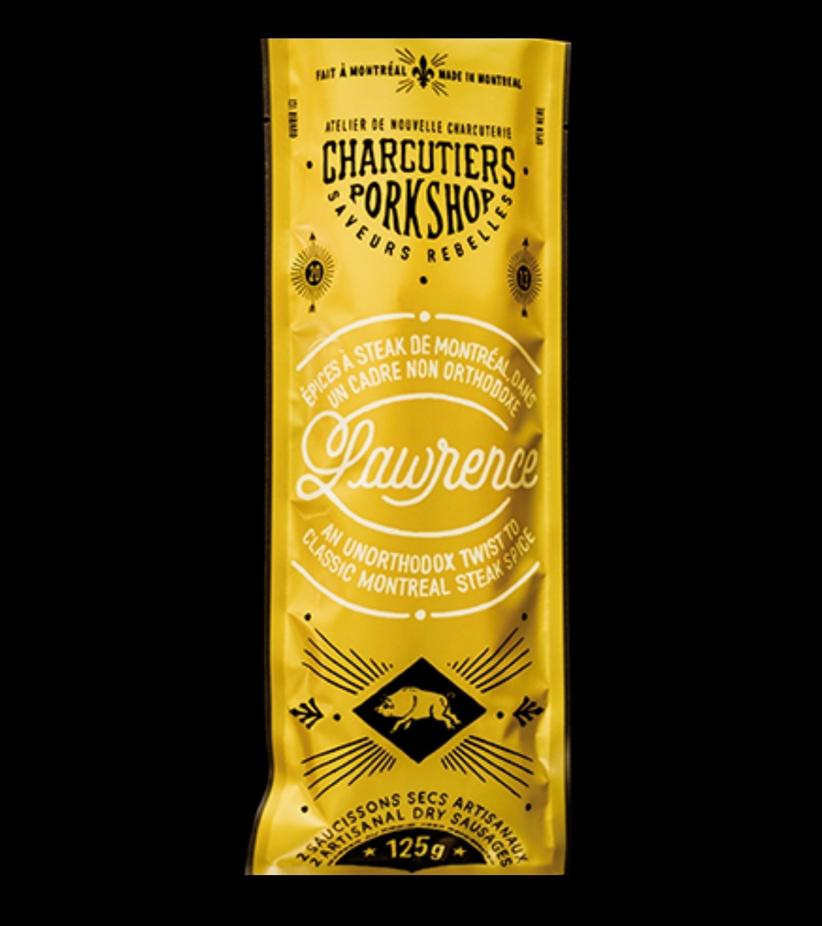 Saucisson sec artisanal - Épices à steak de Montréal - Pork Shop 2