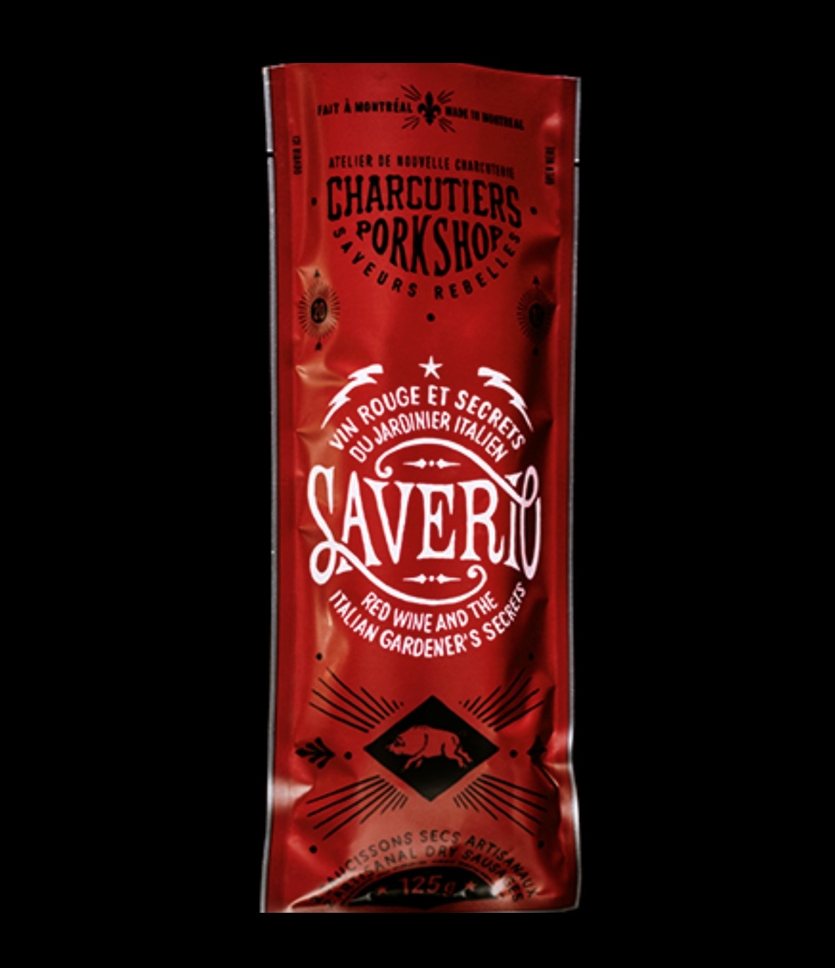 Saucisson sec artisanal - Vin rouge  - Pork Shop