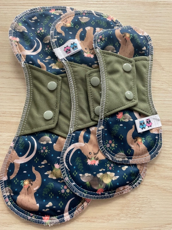 Serviette hygiénique lavable - Mamouth 1