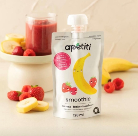 Smoothie Banane, fraise et framboise - Apetiti 3