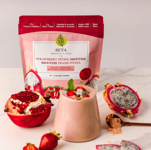 Smoothie fraise pitaya - Seta Organic