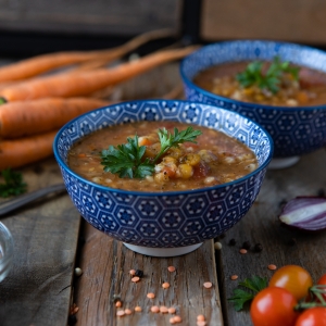 Soupe minestrone 6 grains - Tout en pot