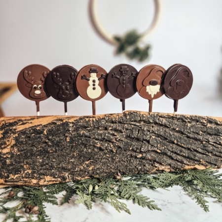 Suçons chocolat motifs Noel - Fays