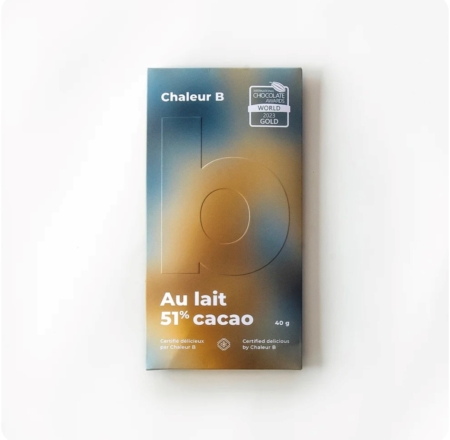 Tablette chocolat rose - Chaleur B