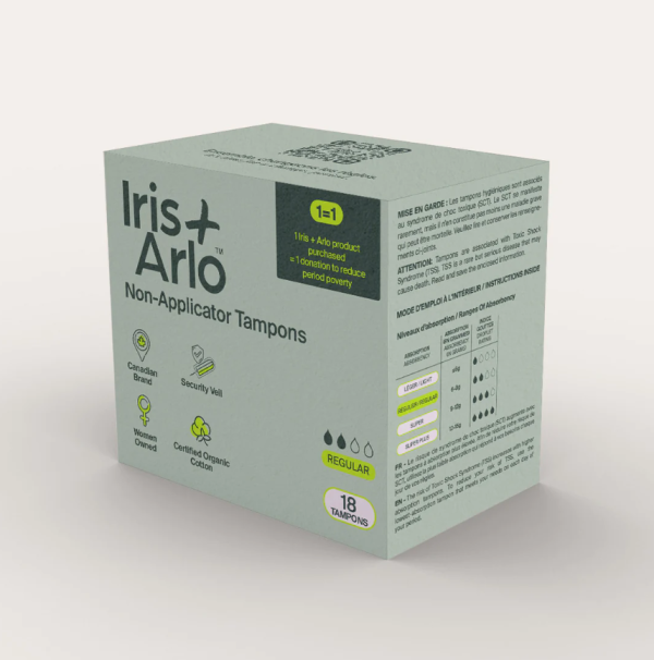 Tampons sans applicateur - Iris + Arlo