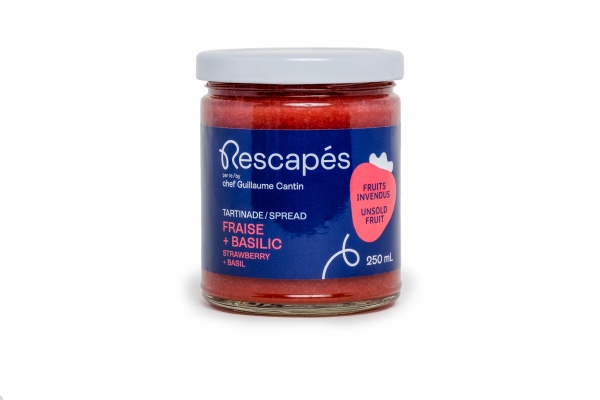 Tartinade fraise & basilic - Les Rescapés (Copie)