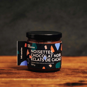 Tartinade noisettes - Chocolat noir& éclats de cacao - Allo simonne