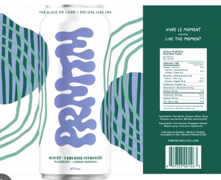 Thé glacé bleuet verveine - PRMTM