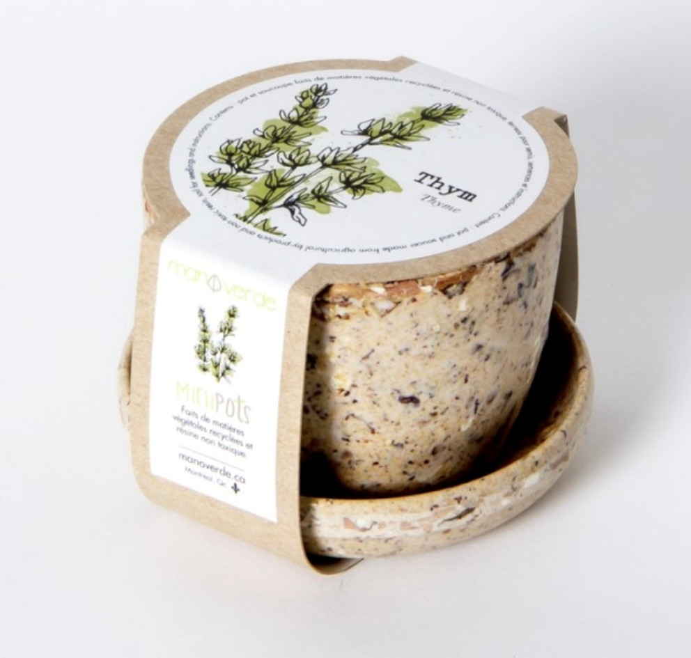 Thym - pot fibres recyclées - Mano Verda