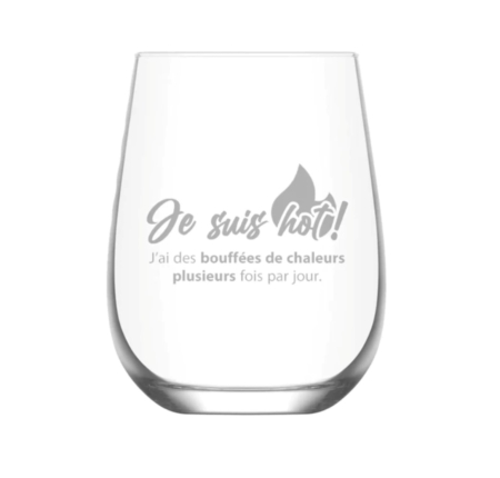 Verre à vin sans pied - Ménopause 3