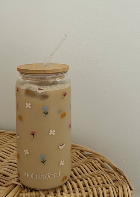 Verre fleurs sauvages - Moi d'abord